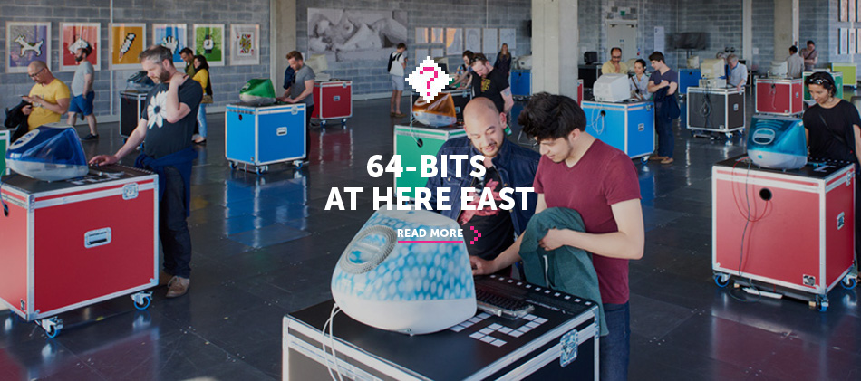 64-BITS exhibition at Here East, Queen Elizabeth Olympic Park